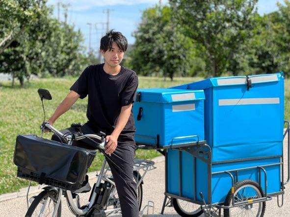 宅配用自転車ＢＯＸ付き